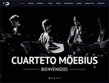 Tablet Screenshot of cuartetomoebius.com